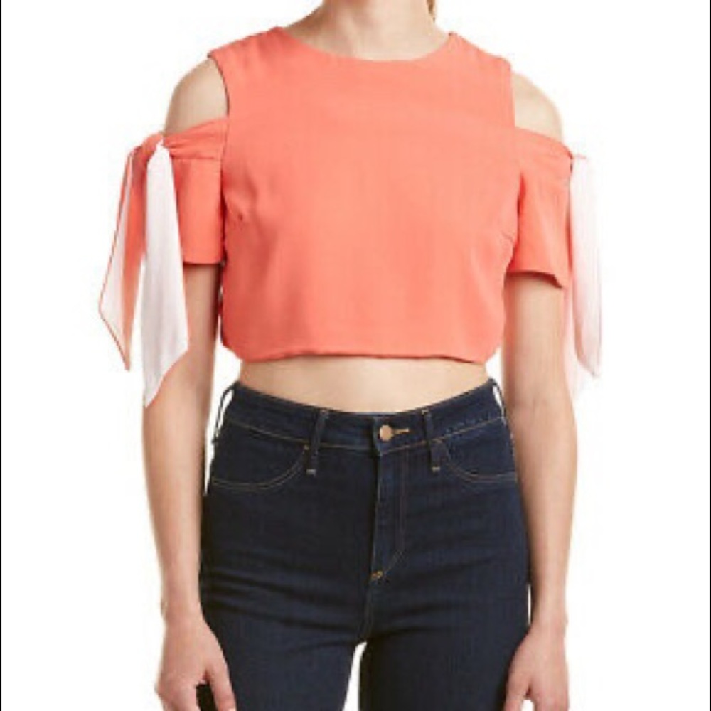 DO+BE Cold Shoulder Crop Top in Periwinkle (NWT)